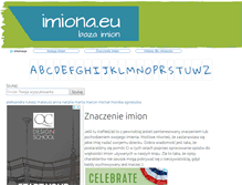 Tablet Screenshot of imiona.eu