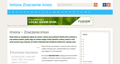 Desktop Screenshot of imiona.com.pl